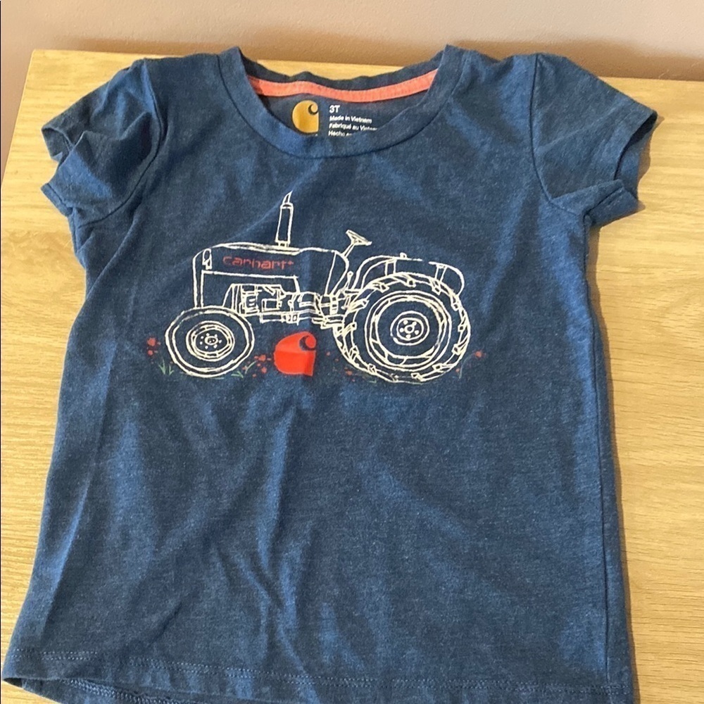 Carhartt Blue Tractor Graphic Tee